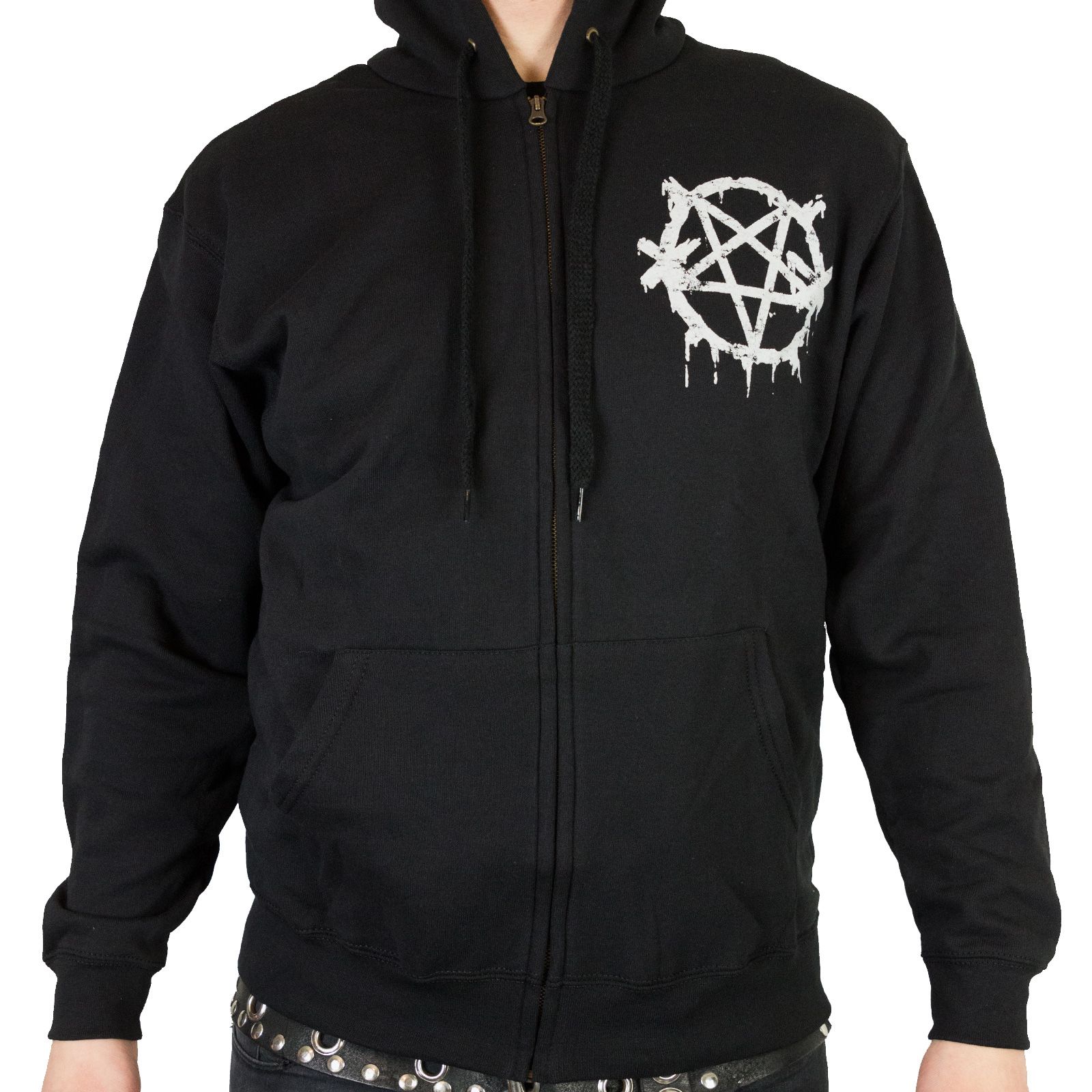 Punk Skull Zip Hoodie