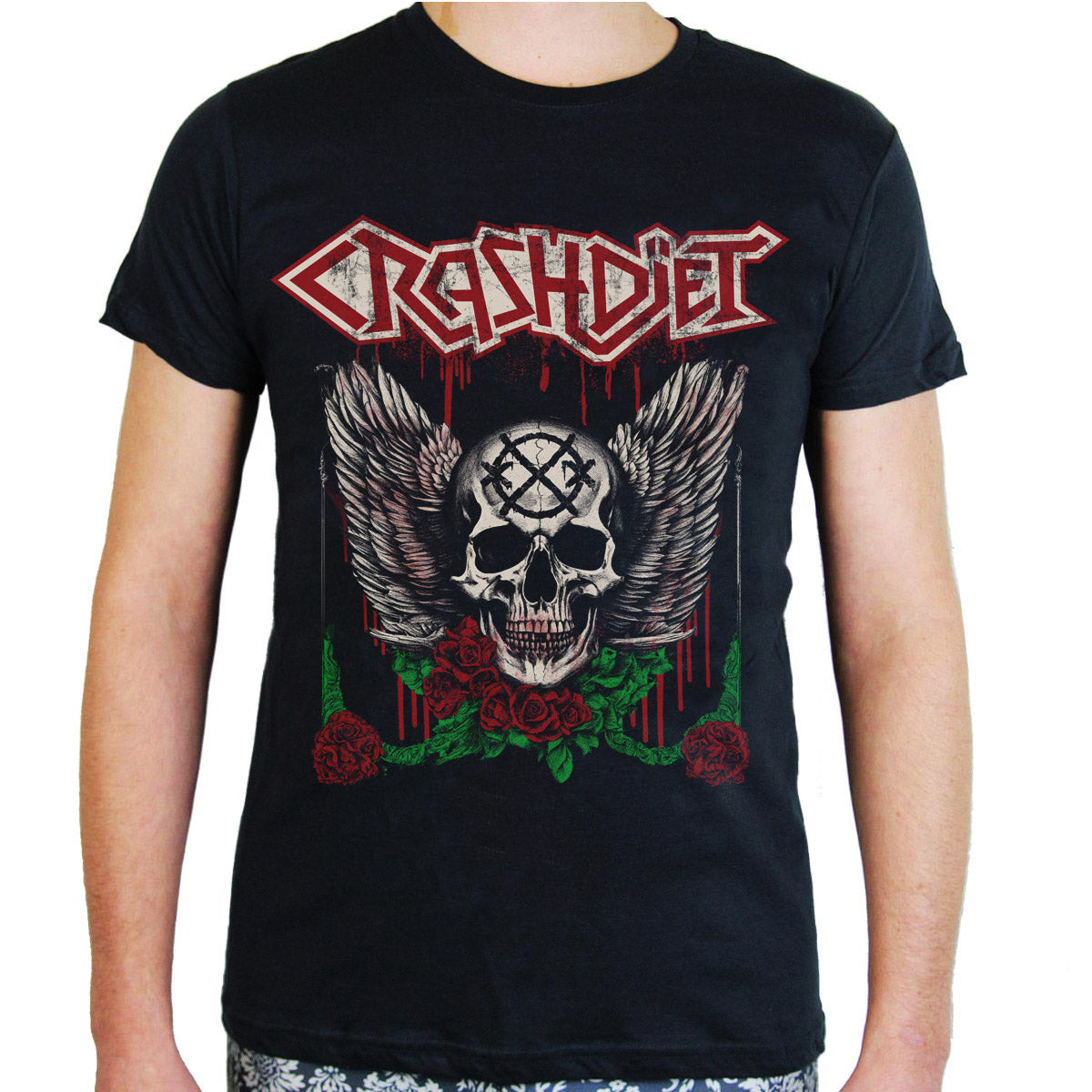 CRASHDIET クラッシュダイエット Tシャツ ロックT S ツアーT バンドT 